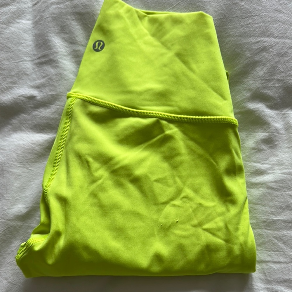 lululemon athletica Neon Yellow Leggings